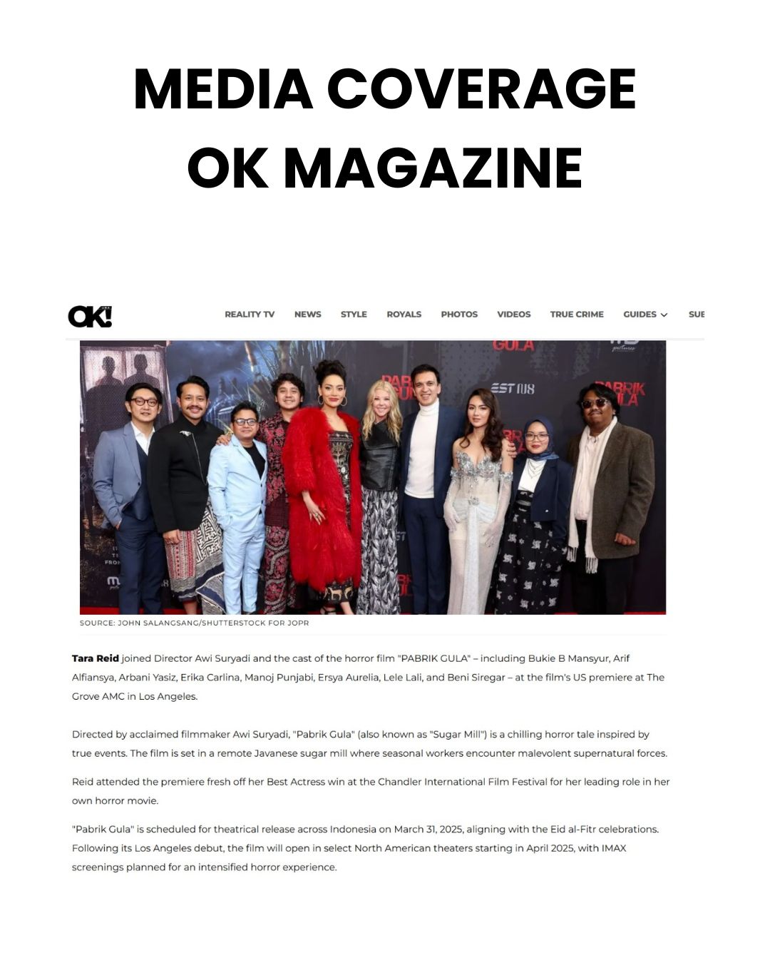 Liputan media Pabrik Gula.