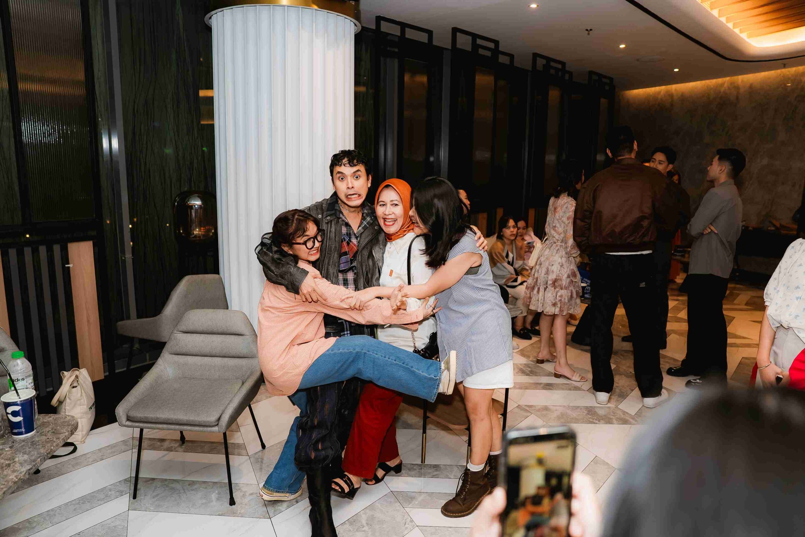 Jourdy Pranata dalam Gala Premiere Si Paling Aktor.